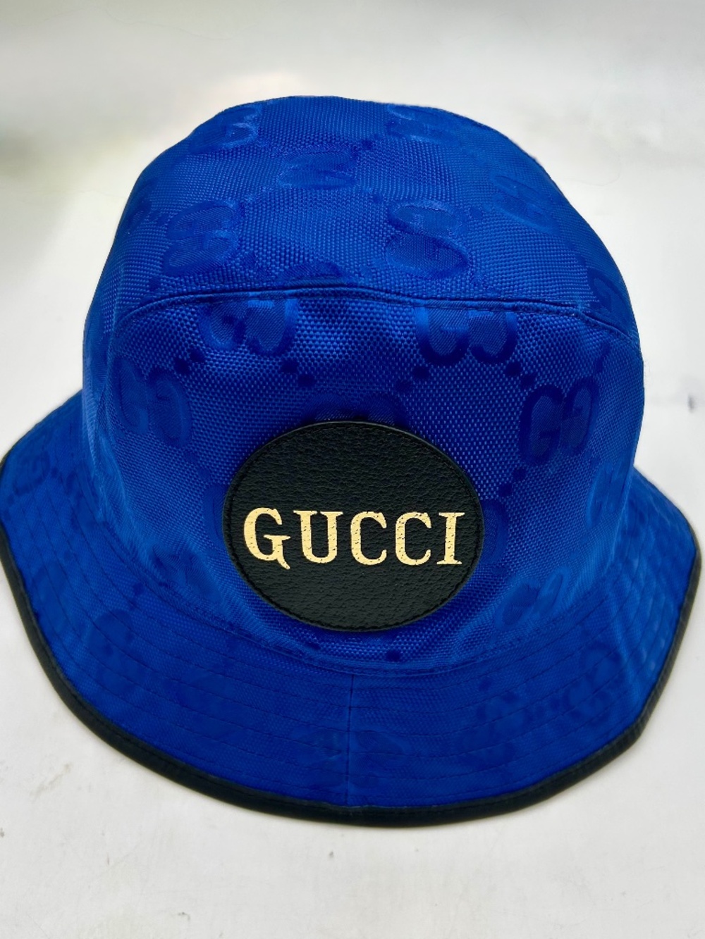 Gucci Blue Monogram Off The Grid Bucket Hat.  Size Medium. Made in Italy.